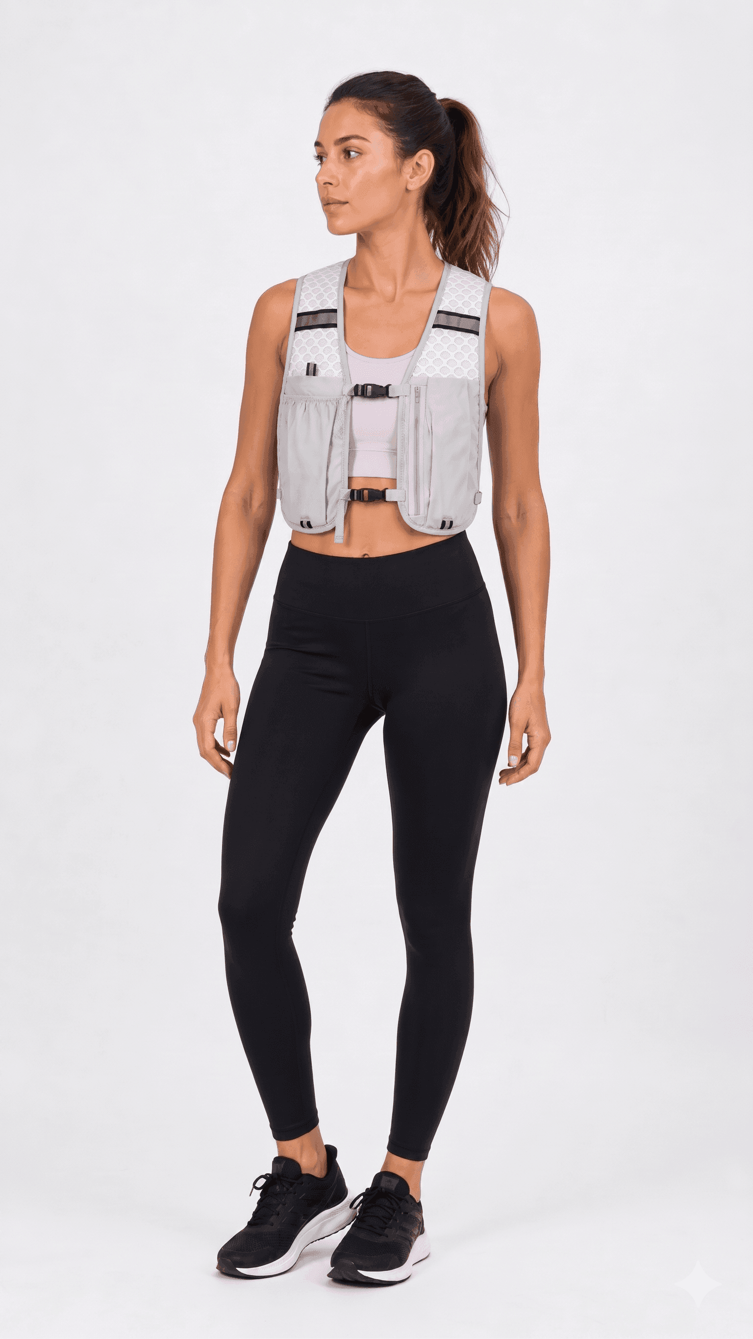 Femme portant le gilet TrailFlow